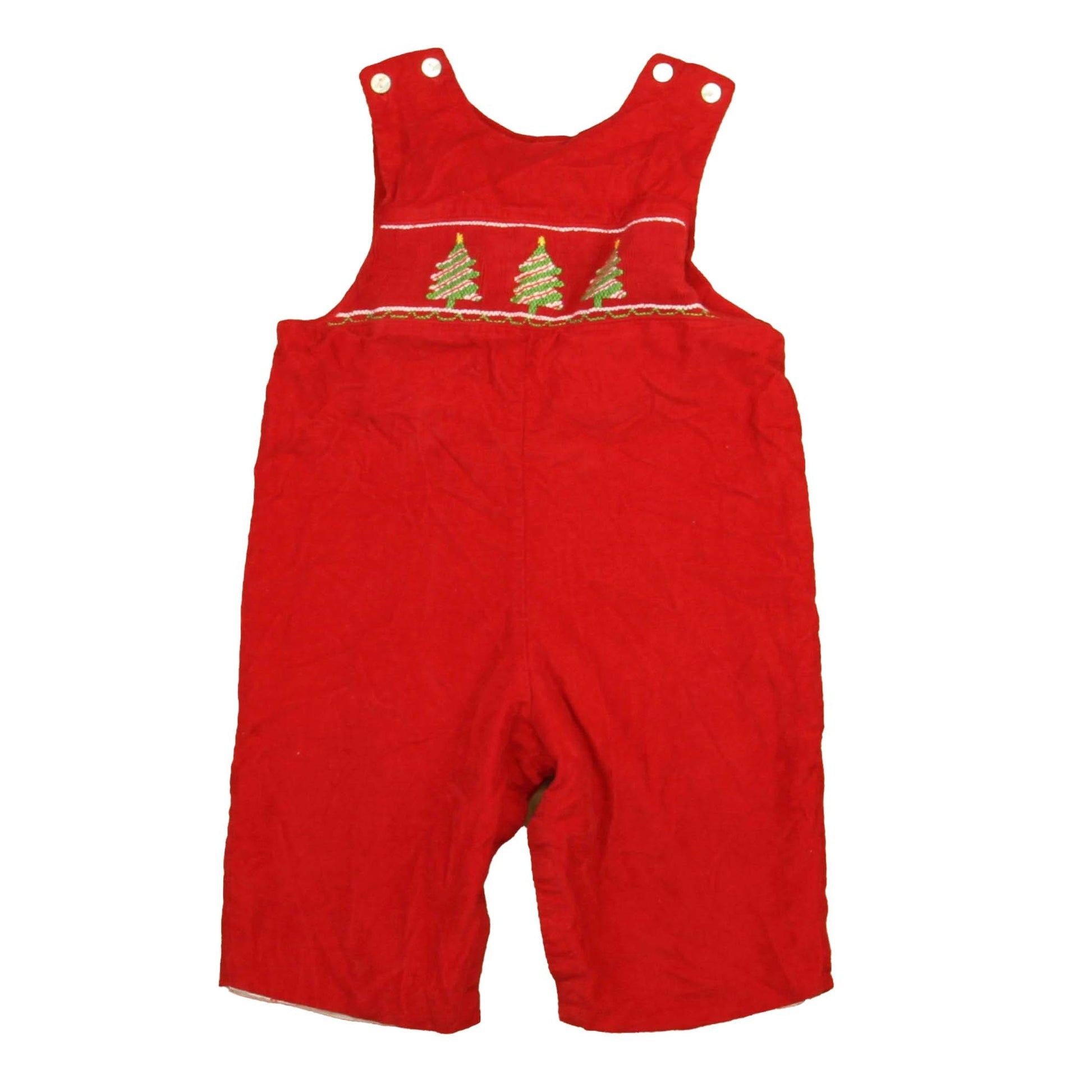 Velani Classics Boys Red Christmas Tree Romper Size: 9 Months Red Christmas Tree