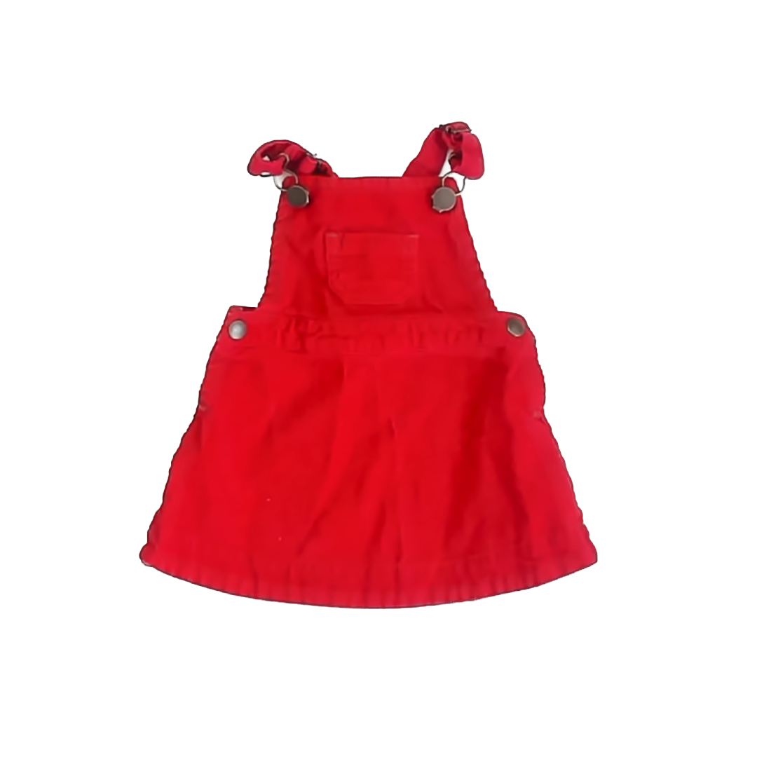 Hanna Andersson Girls Red Corduroy Jumper Size: 6-12 Months Red Corduroy