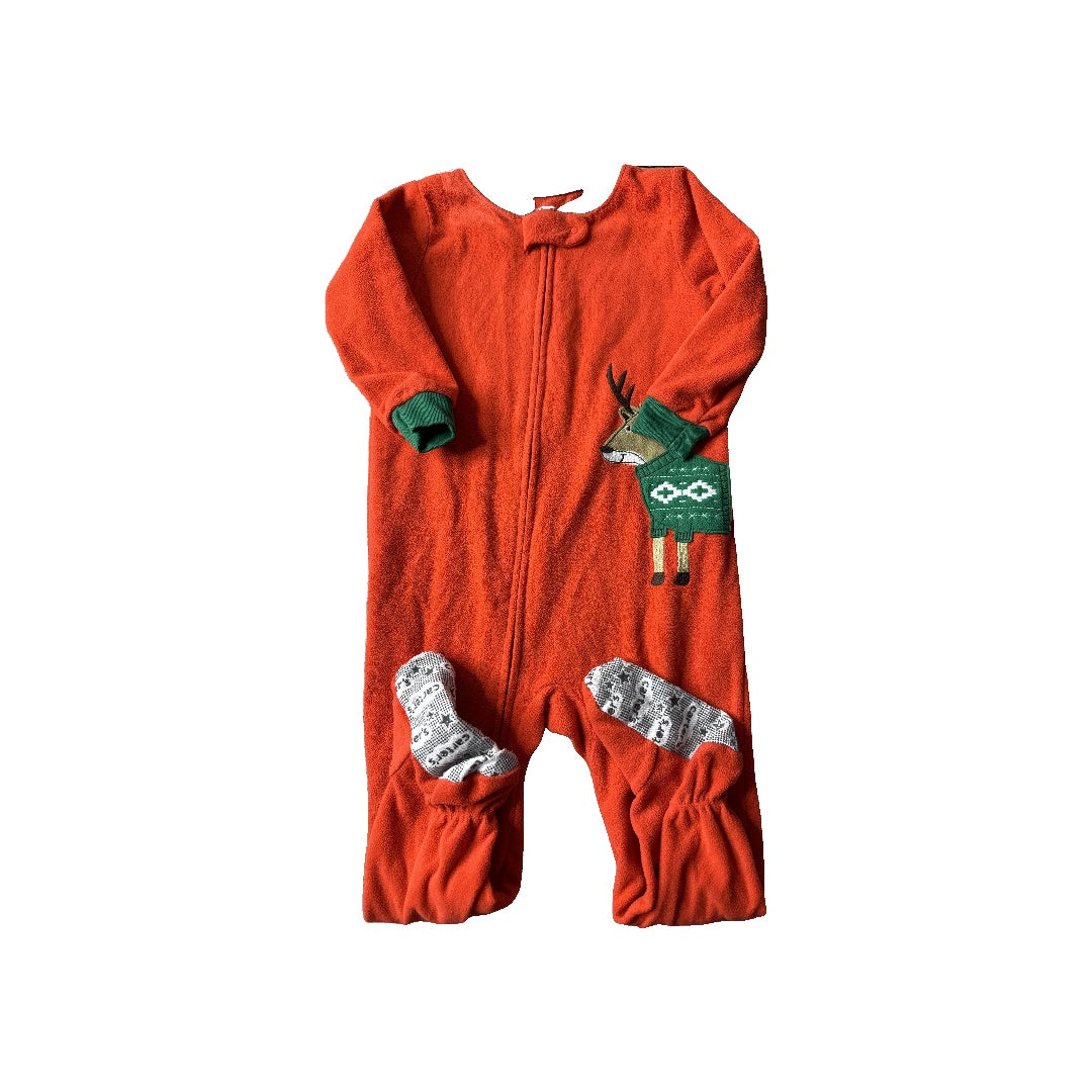 Carters Unisex Red | deer Pajamas Size: 2T Red | deer