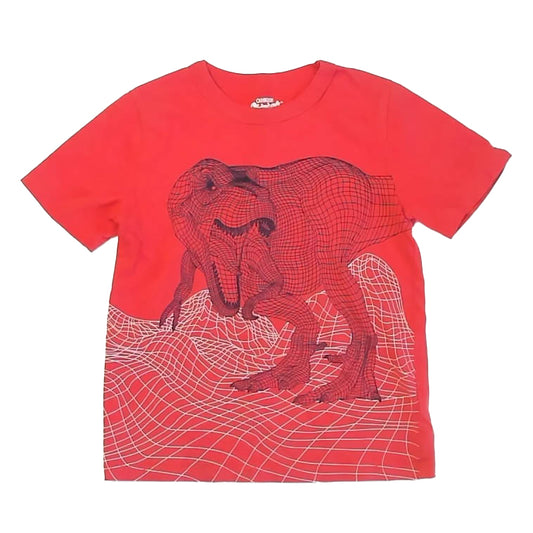 Osh Kosh Boys Red Dinosuar T-Shirt Size: 6 Years Red Dinosuar