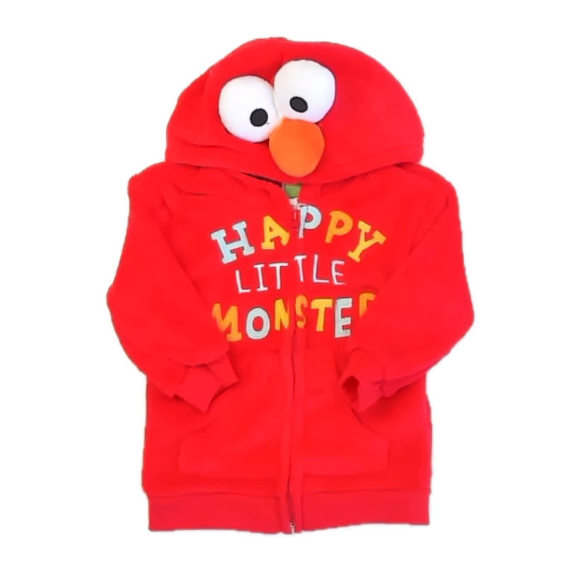 Sesame Street Unisex Red Elmo Hoodie Size: 18 Months Red Elmo