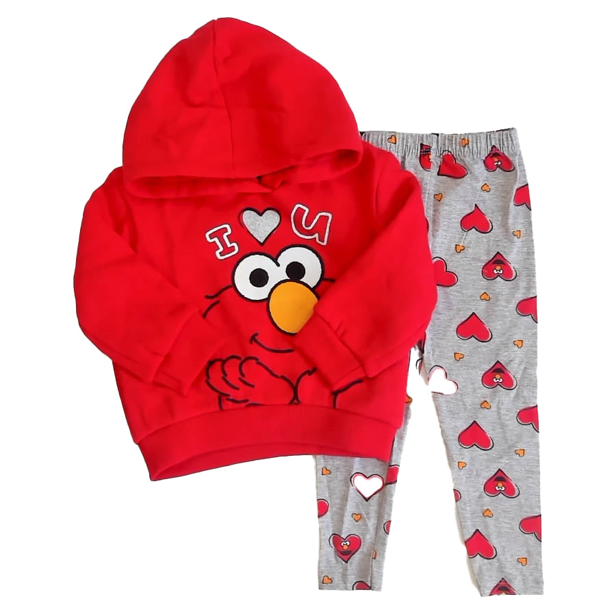 Sesame Street Girls Red Elmo Apparel Sets Size: 2T Red Elmo