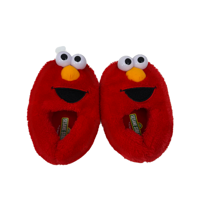 Sesame Street Unisex Red | Elmo Slippers Size: 7-8 Toddler Red | Elmo