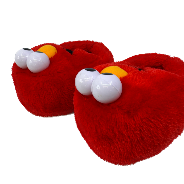 Sesame Street Unisex Red | Elmo Slippers Size: 7-8 Toddler Red | Elmo
