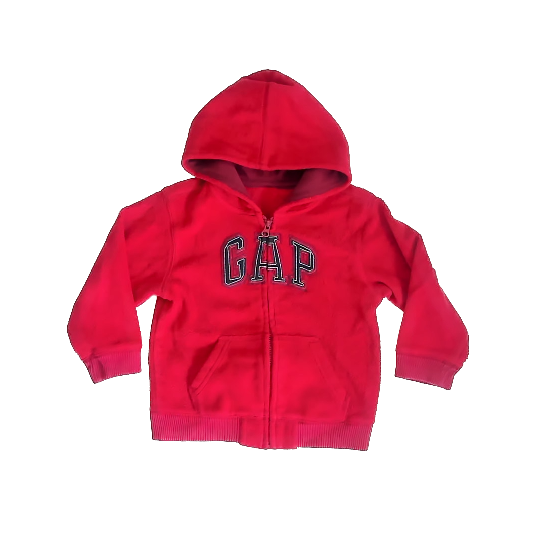 Gap Boys Red Fleece Hoodie Size: *4-5T Red Fleece