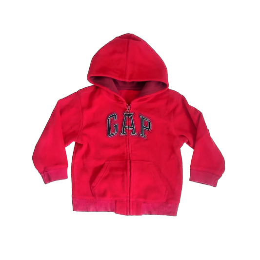 Gap Boys Red Fleece Hoodie Size: *4-5T Red Fleece