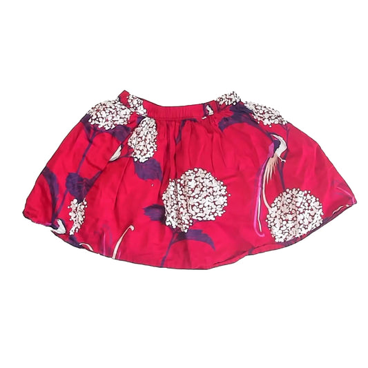 Tea Girls Red Floral Skirt Size: 5T Red Floral