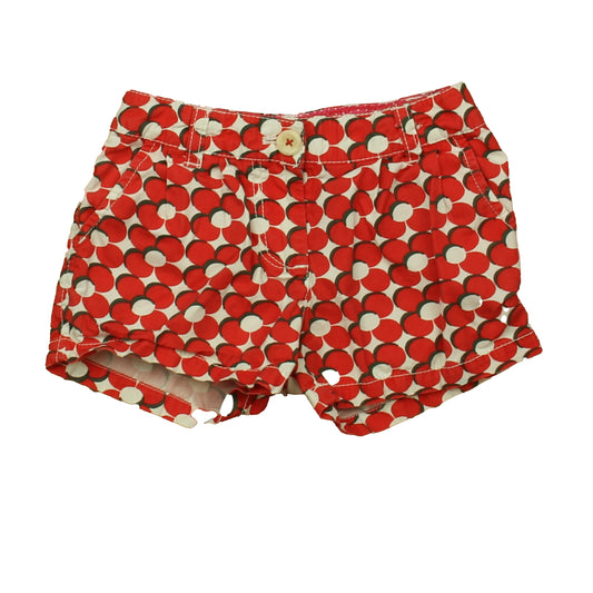 Boden Girls Red Floral Shorts Size: 5T