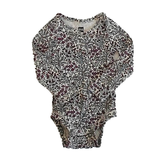 Tea Collection Girls Red Floral Onesie Size: 3-6 Months Red Floral