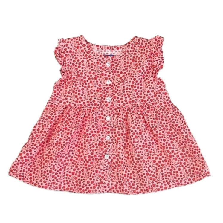 Maison Me Girls Red Floral Blouse Size: 2T Red Floral