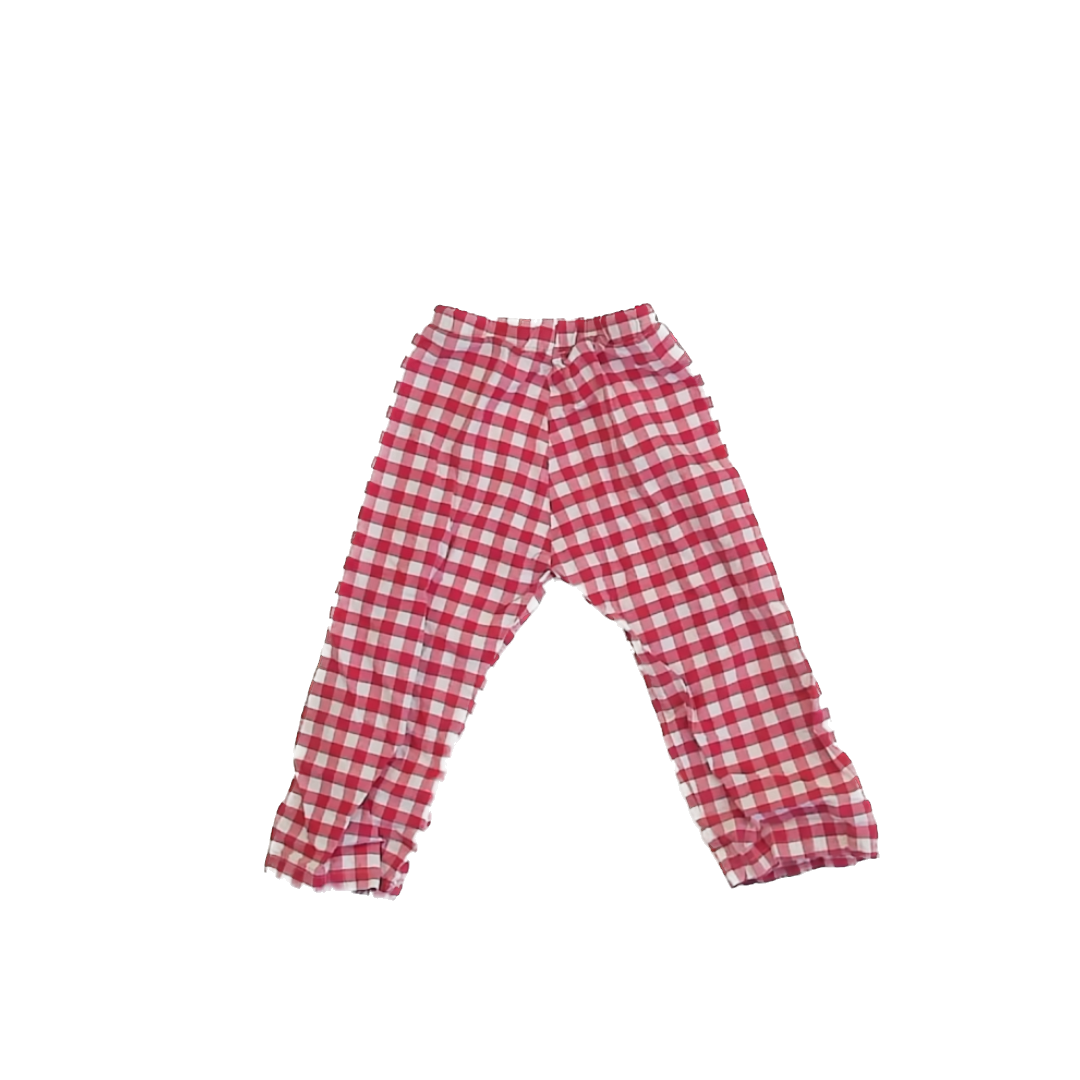 Unknown Girls Red Gingham Pants Size: 12-18 Months* Red Gingham
