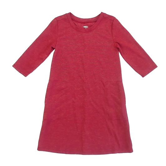 Old Navy Girls Red | Gold Dress Size: 8 Years Red | Gold