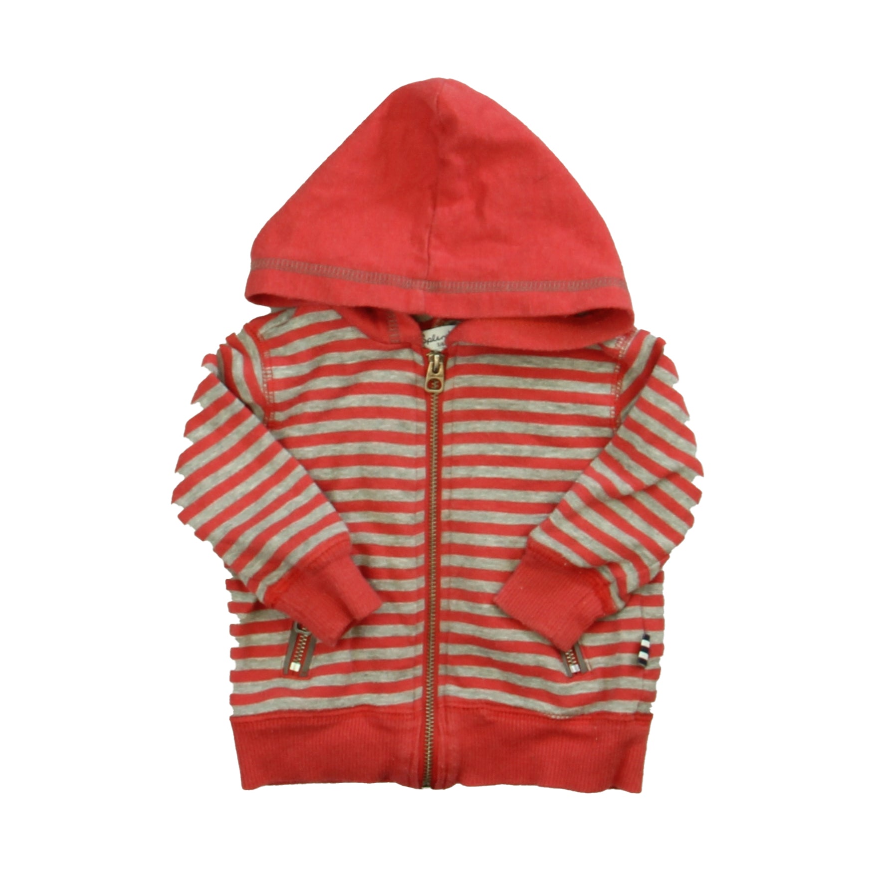 Splendid Boys Red | Gray Hoodie Size: 3-6 Months Red | Gray