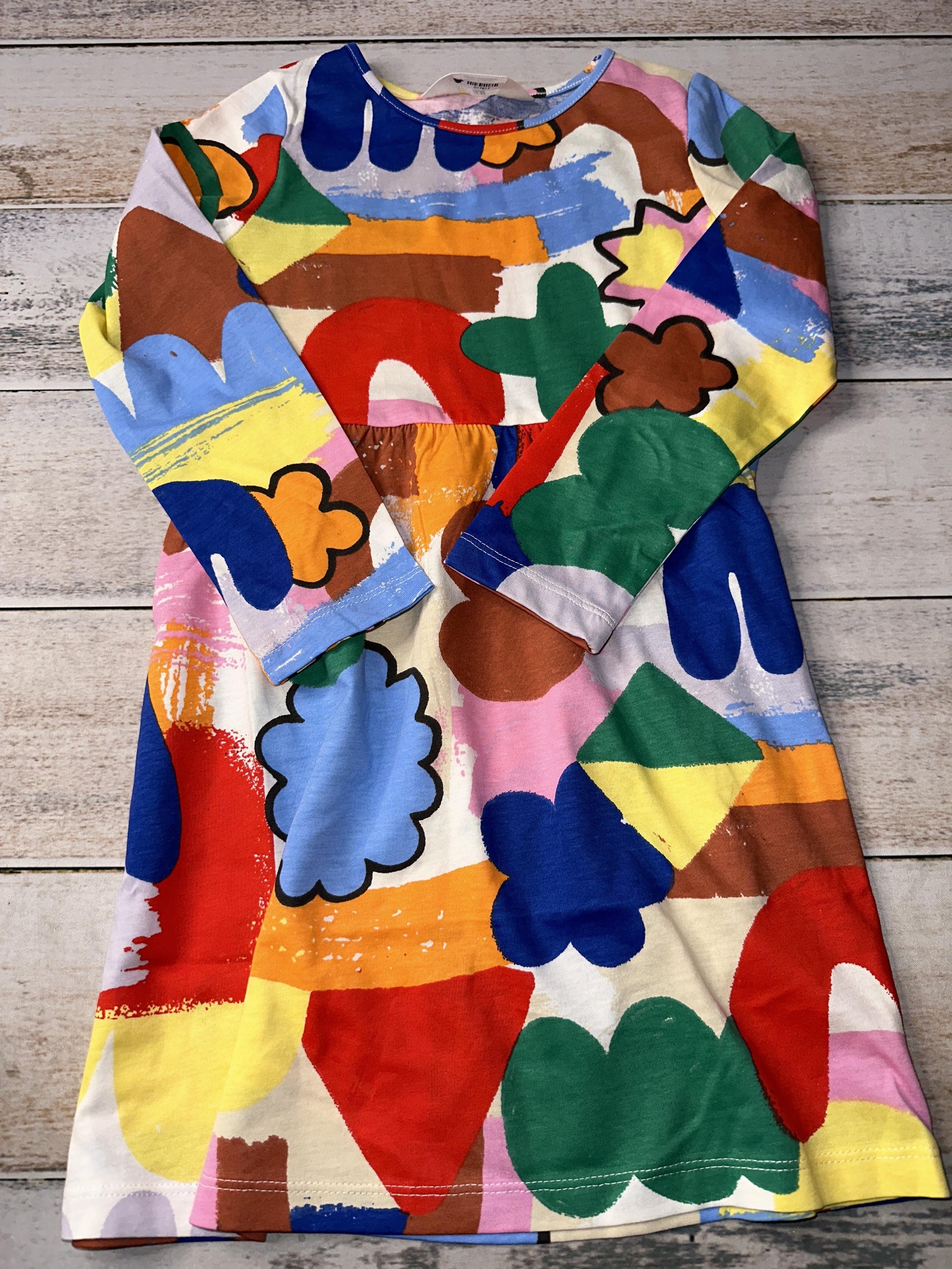 H&M Girls Red | green | Blue | pink | Yellow Dress Size: 5T Red | green | Blue | pink | Yellow