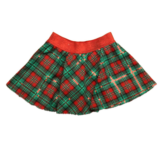 Justice Girls Red | Green Plaid Skirt Size: 8 Years