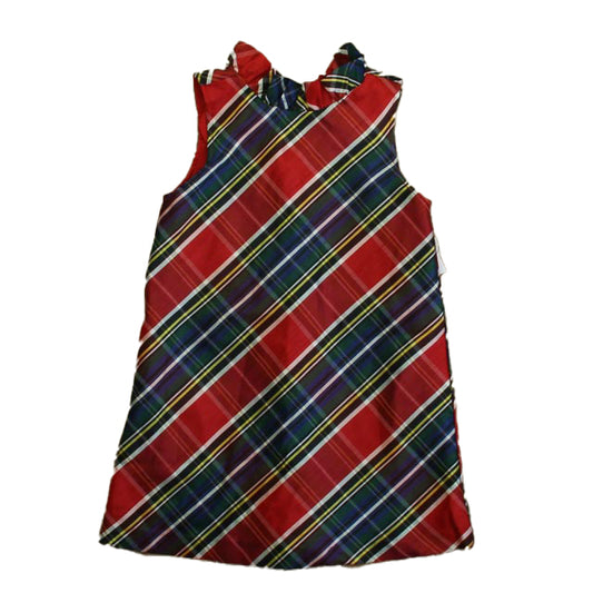 Crown & Ivy Girls Red | Green Plaid Dress Size: 3T Red | Green Plaid