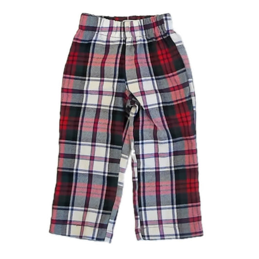 Classic Prep Girls Red | Green Plaid Pants Size: 12-18 Months Red | Green Plaid