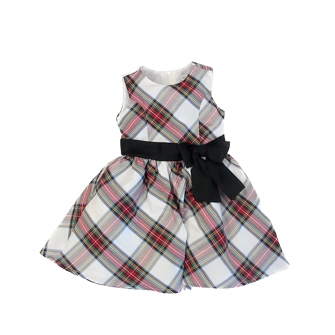 Hope & Henry Girls Red | Green | White Plaid Dress Size: 4T Red | Green | White Plaid