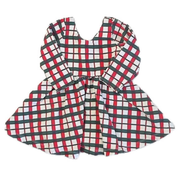 Monica & Andy Girls Red | Green Dress Size: 18-24 Months Red | Green