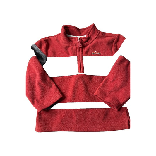 Janie and Jack Boys Red | Grey Sweater Size: 2T Red | Grey