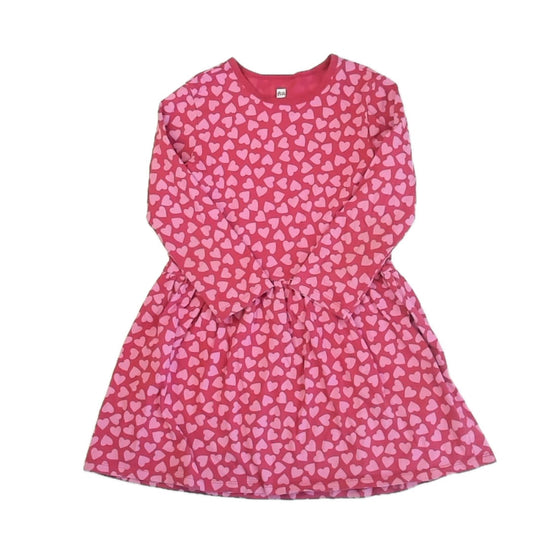 Tea Collection Girls Red Hearts Dress Size: 7 Years Red Hearts