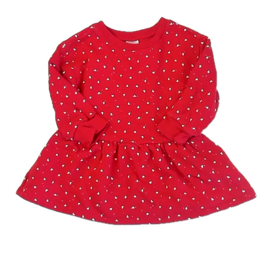 Gap Girls Red Hearts Dress Size: 2T Red Hearts