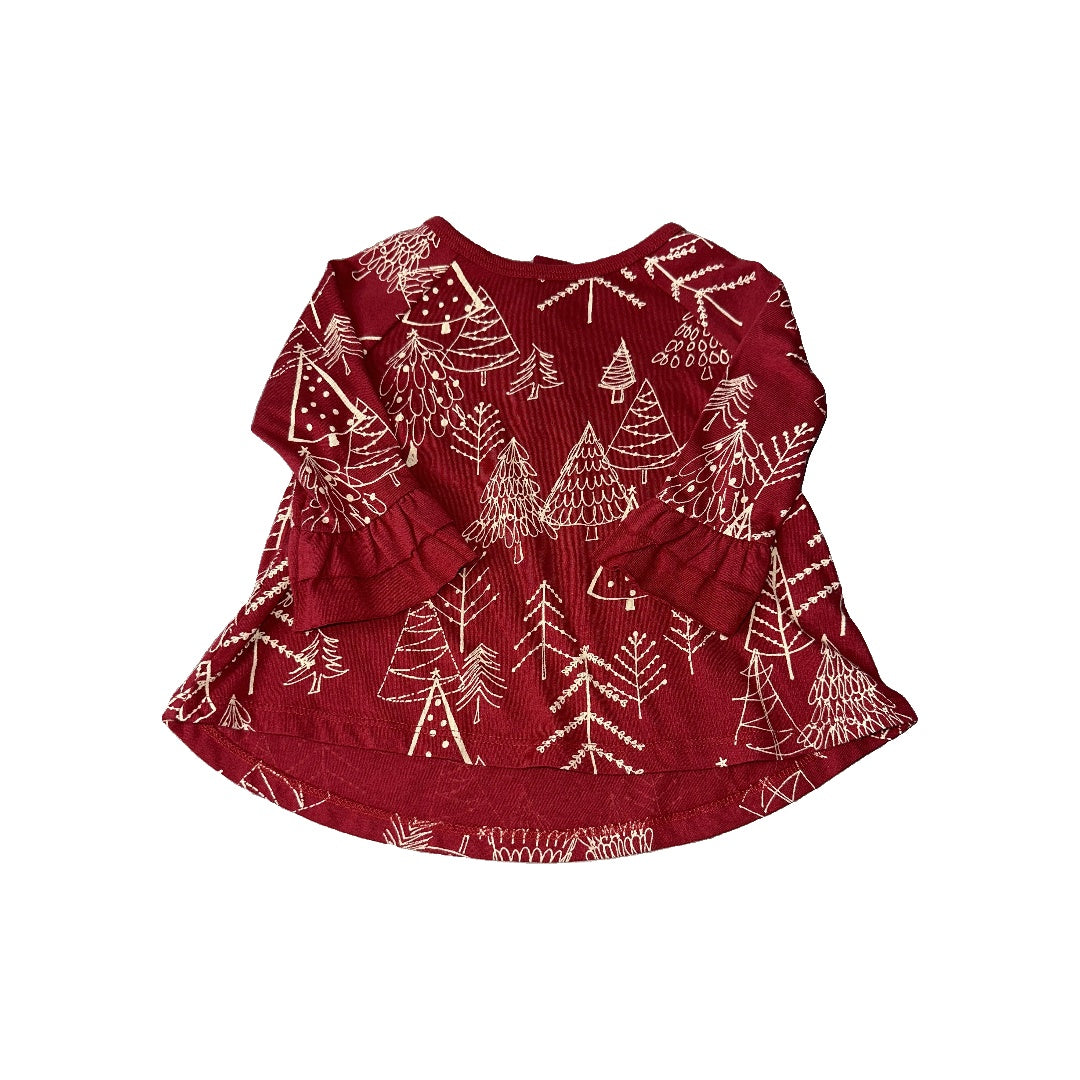 Burt's Bees Girls Red | Holiday Dress Size: 3-6 months Red | Holiday