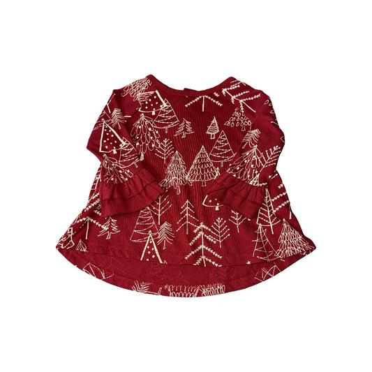 Burt's Bees Girls Red | Holiday Dress Size: 3-6 months Red | Holiday