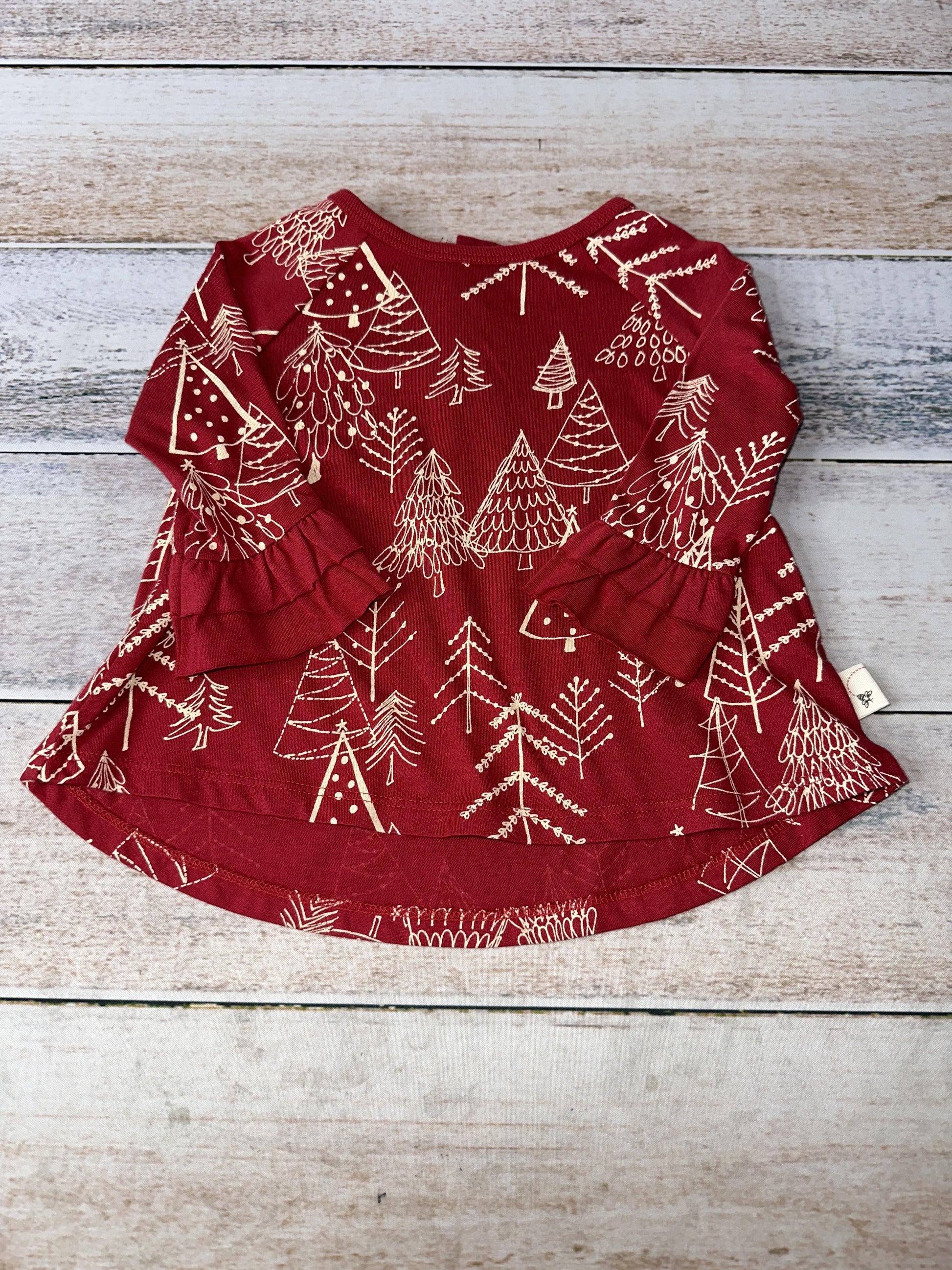 Burt's Bees Girls Red | Holiday Dress Size: 3-6 months Red | Holiday