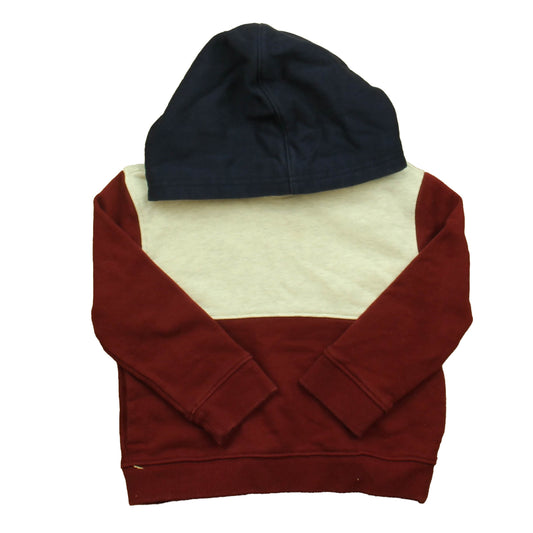 Janie and Jack Boys Red | Ivory | Navy Hoodie Size: 2T Red | Ivory | Navy