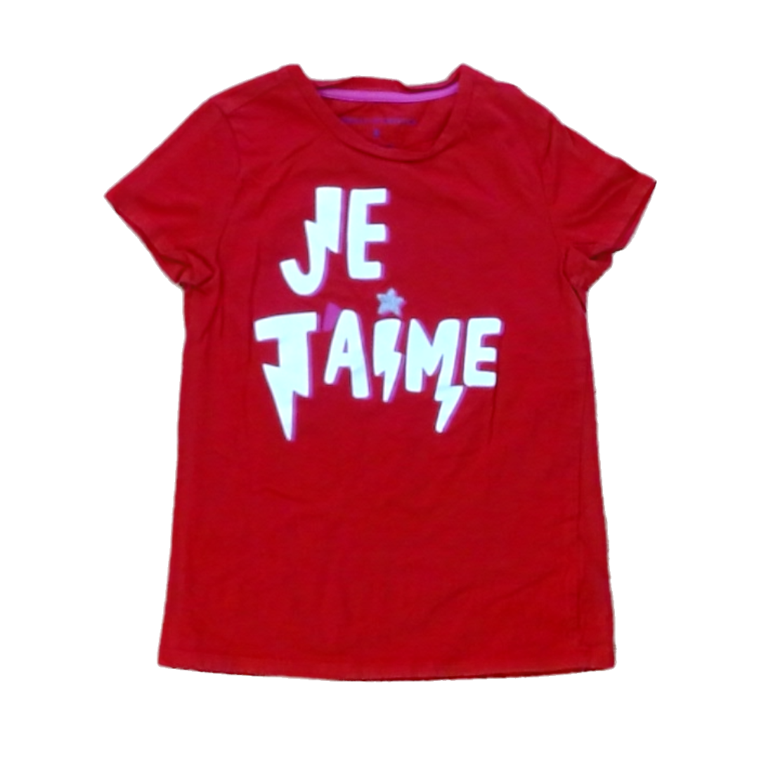 Rockets Of Awesome Girls Red | Je Jaime Short Sleeve Shirt Size: 8 Years Red | Je Jaime