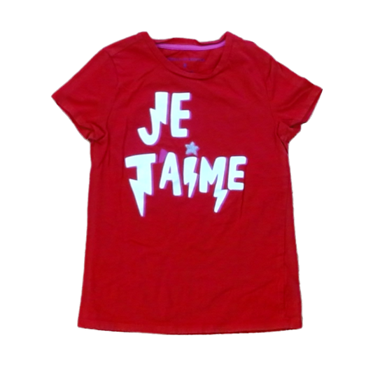 Rockets Of Awesome Girls Red | Je Jaime Short Sleeve Shirt Size: 8 Years Red | Je Jaime