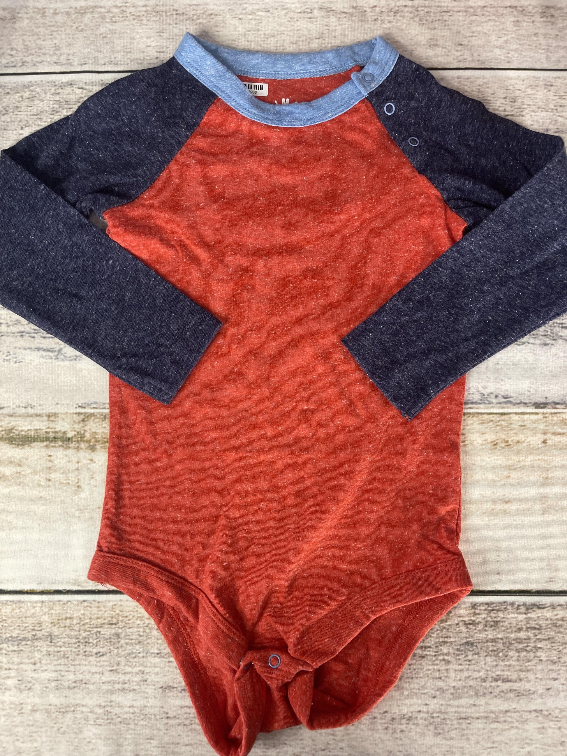 Primary Boys Red | Light Blue | Navy Blue Onesie Size: 24 months Red | Light Blue | Navy Blue