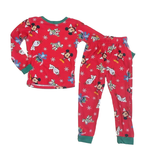 Disney Boys Red Mickey 2-piece Pajamas Size: 6 Years Red Mickey