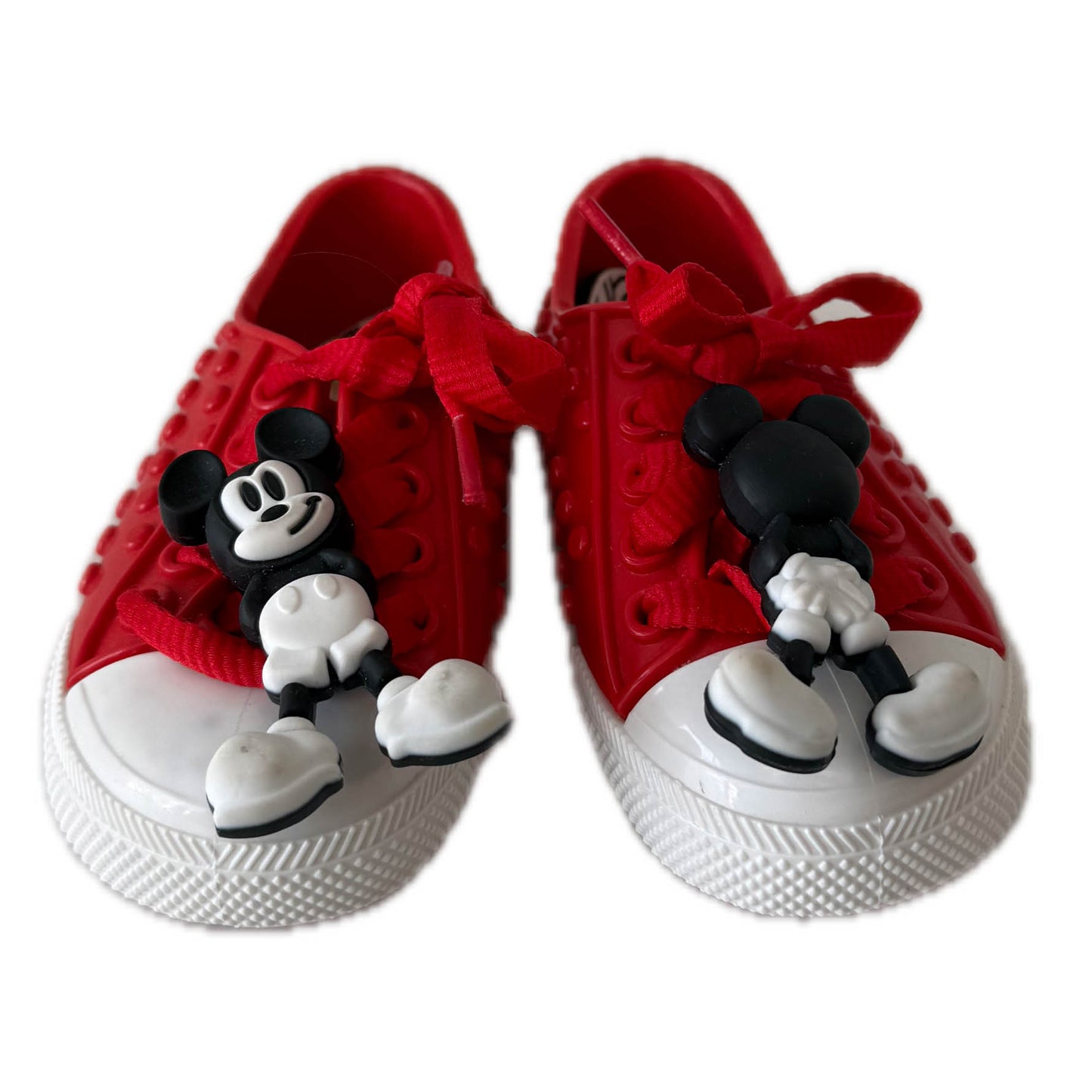 Mini Melissa Boys Red Mickey Shoes Size: 6 Toddler Red Mickey