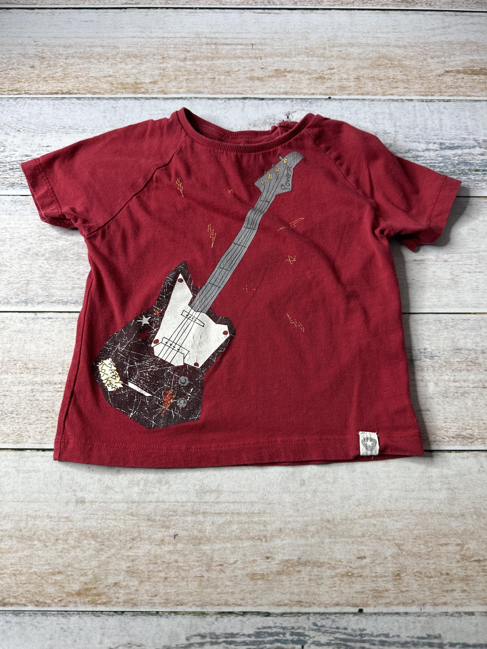 Zara Boys Red | Music T-Shirt Size: 18-24 months Red | Music