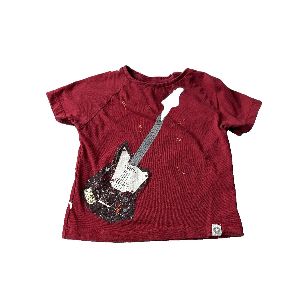 Zara Boys Red | Music T-Shirt Size: 18-24 months Red | Music