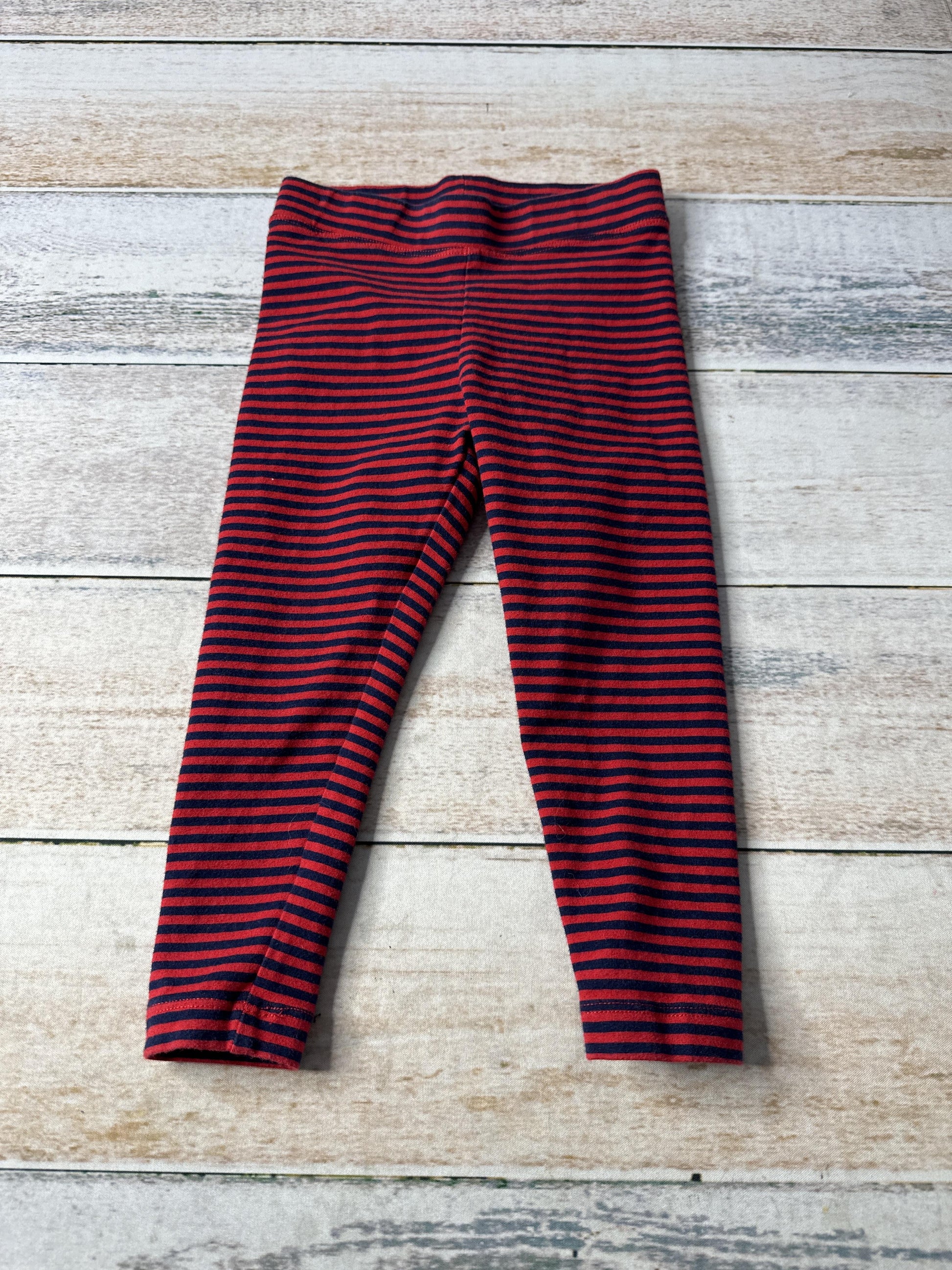 Primary Girls Red | Navy Blue | Striped Pants Size: 2T Red | Navy Blue | Striped