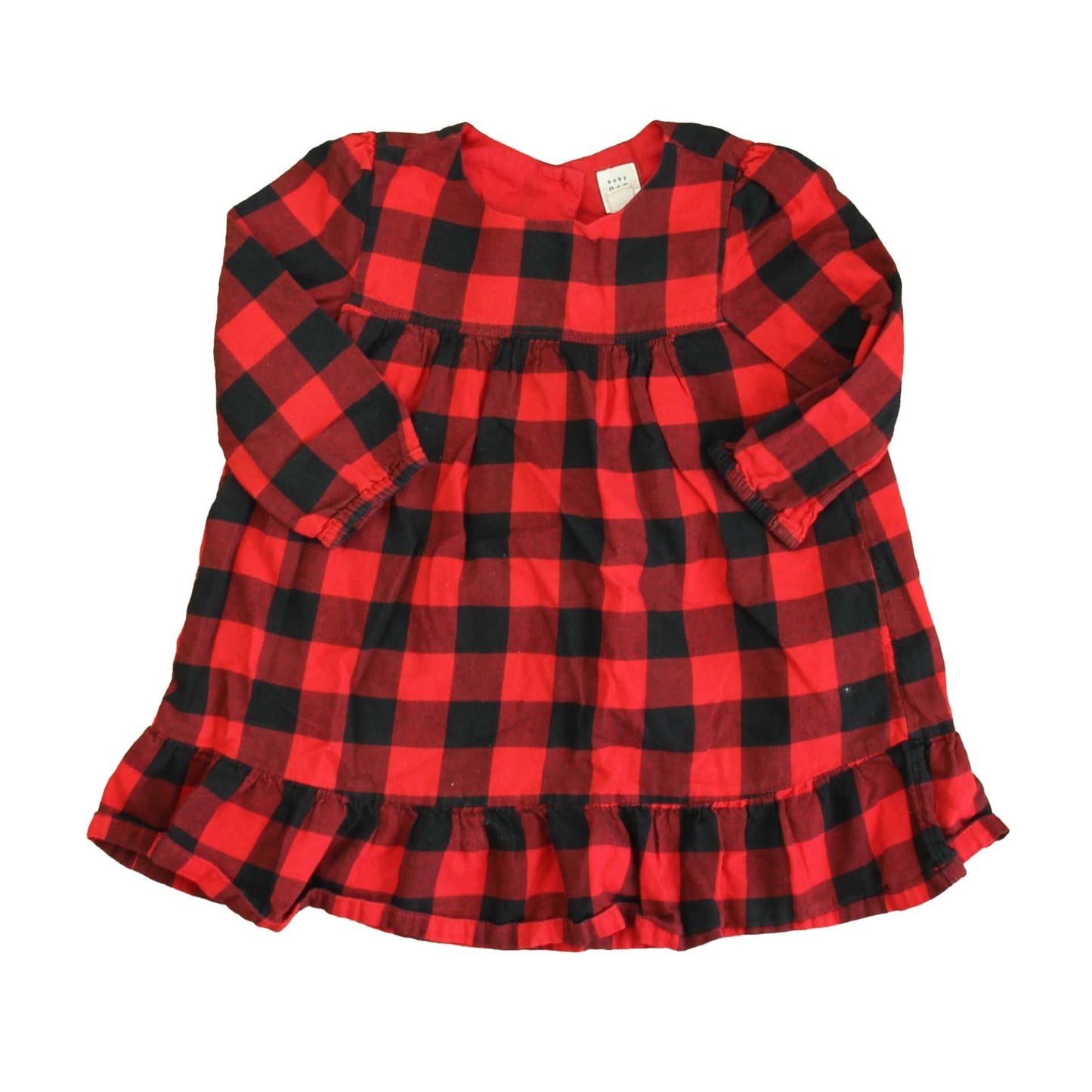 Gap Girls Red | Navy Check Dress Size: 2T Red | Navy Check