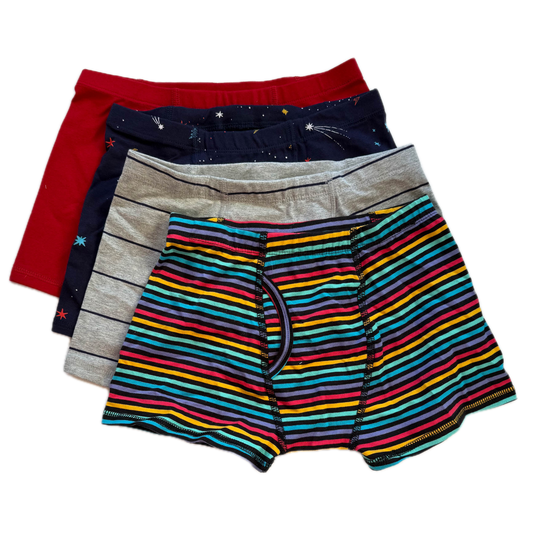 Mightly Boys Red | Navy | Gray |Black Stripe Accessory Size: 6-14 Years Red | Navy | Gray |Black Stripe