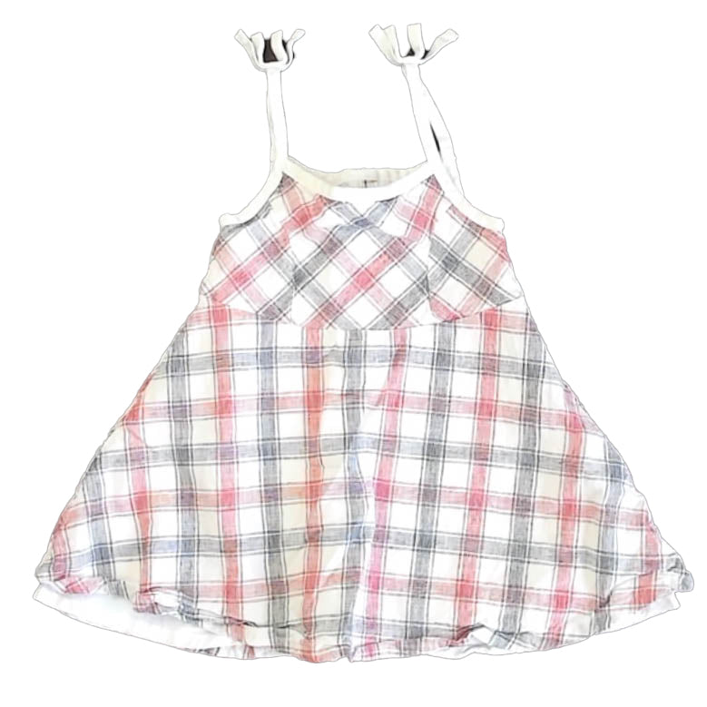 Hope & Henry Girls Red | Navy Plaid Dress Size: 2T Red | Navy Plaid