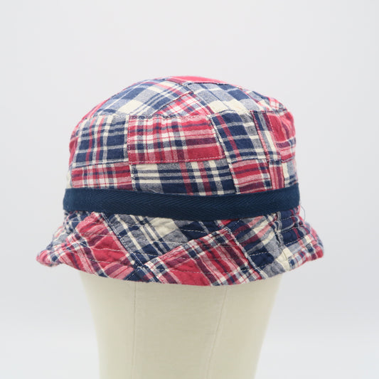 Unknown Brand Boys Red | Navy | Plaid Hat Size: 3T Red | Navy | Plaid