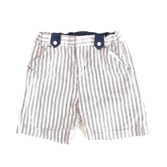 Patachou Boys Red | Navy Stripe Shorts Size: 4T Red | Navy Stripe