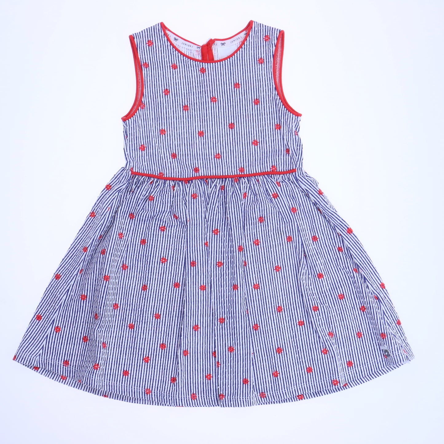 Junior J Girls Red | Navy Stripes Dress Size: 2-3T Red | Navy Stripes