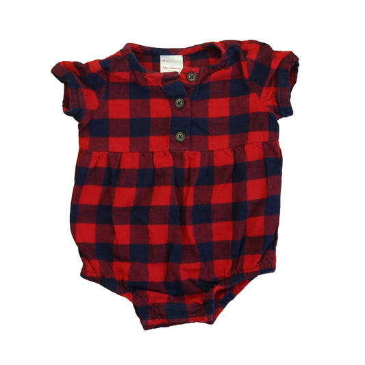 Hanna Andersson Girls Red | Navy Romper Size: 18-24 Months