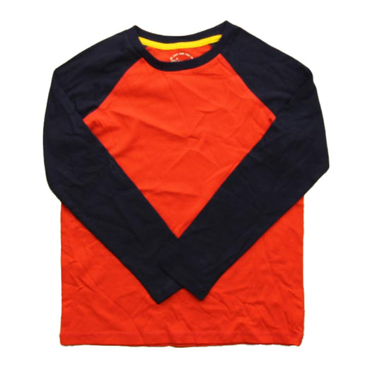 Mightly Boys Red | Navy Long Sleeve T-Shirt Size: 6-14 Years