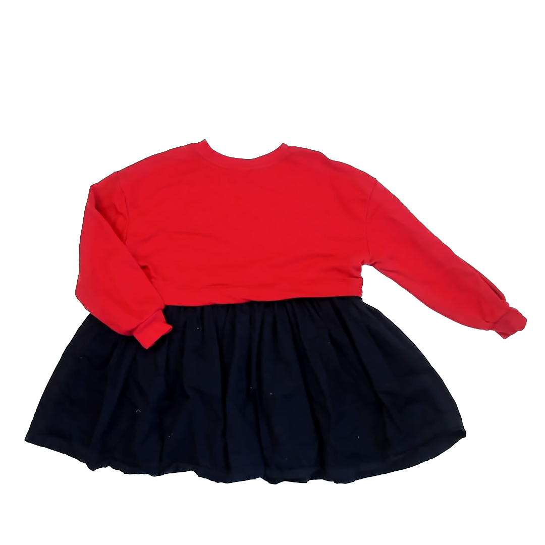 Gap Girls Red | Navy Dress Size: M (8) Red | Navy