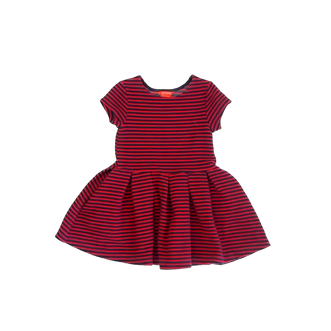 Joe Fresh Girls Red | Navy Dress Size: 3T Red | Navy