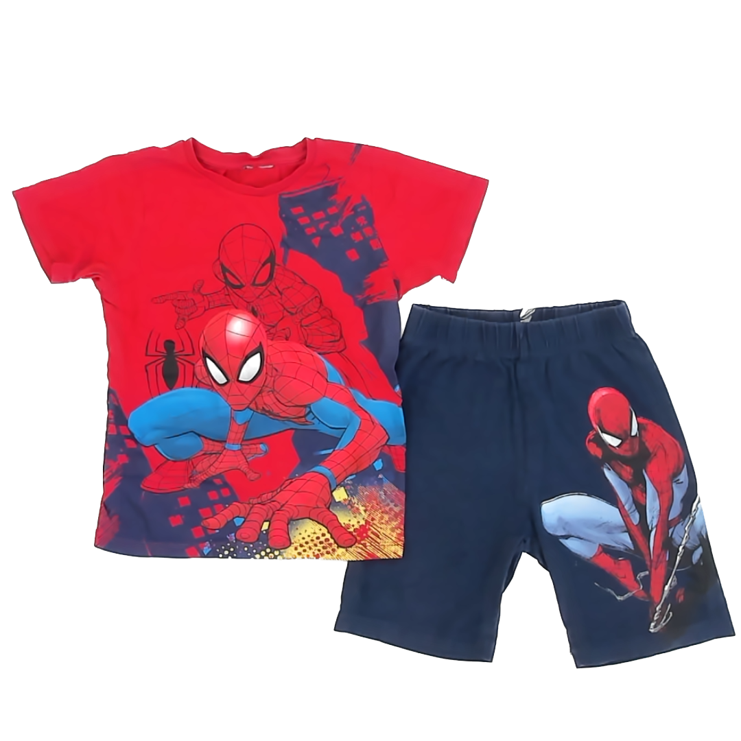 Spider-Man Boys Red | Navy 2-piece Pajamas Size: 6 Years* Red | Navy