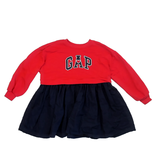 Gap Girls Red | Navy Dress Size: M (8) Red | Navy